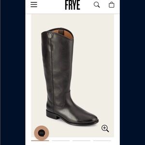 Frye Dark Leather Tall Boots
